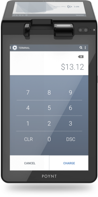 Poynt C smart payment terminal with dual touchscreen display