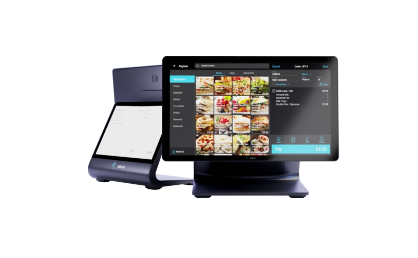 talech point-of-sale register and payment system